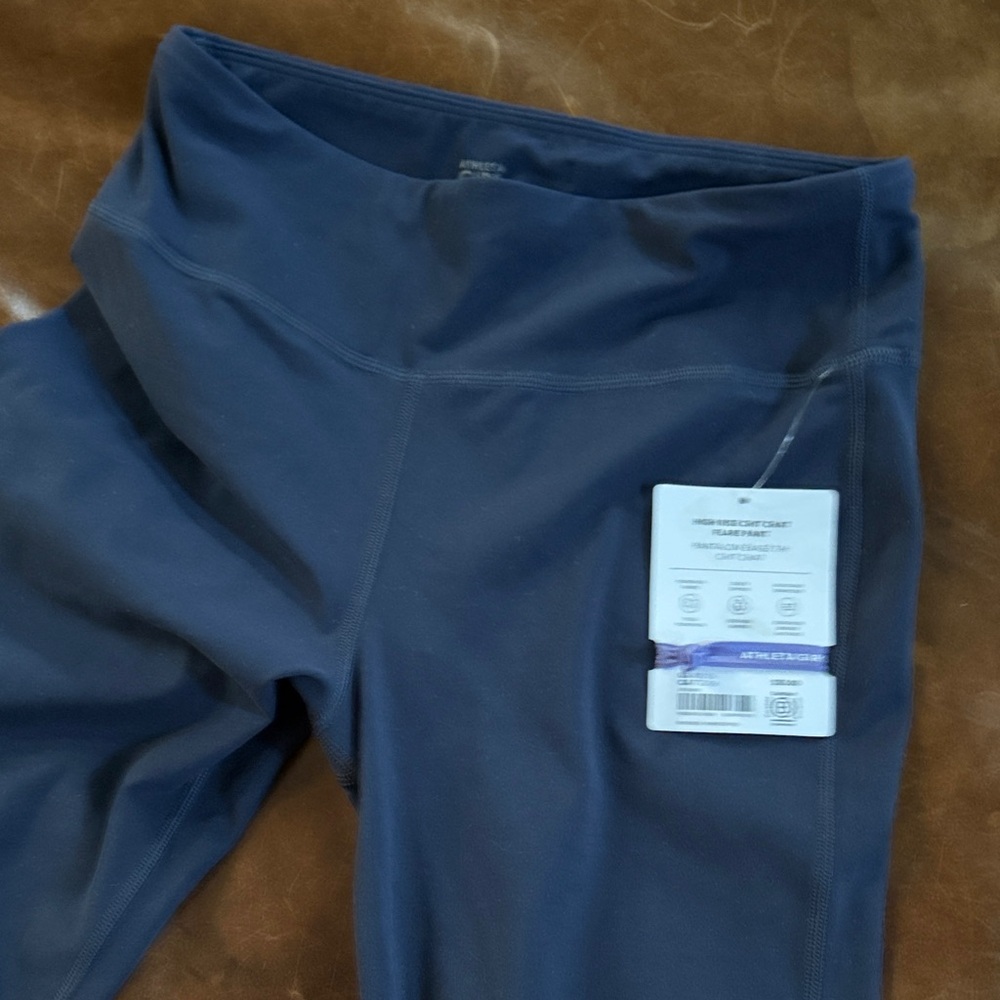 Athleta girl chit chat flare Navy Blue Leggings 16 NWT